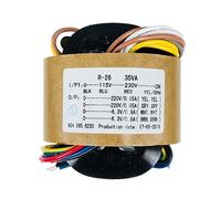 1 pièces 35W tension 220V X2 + 6.3V X2 transformateur for ampli bricolage Audio transformateur R Type transformateur de puissance