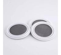 1 pièces 4 pouces TC Tri pince maille filtre écran-304 en acier inoxydable avec joint PTFE for les Applications sanitaires(80 Mesh Sus304)