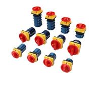 1 pièces 440V argent Contact série LW26GS cadenas interrupteur à came rotatif 20/32/63A marche-arrêt deux Positions 48x48mm 64x64mm 1/2/3/4 pôles(32A 8Terminals)