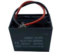 1 pièces 450V 15uF 15mF CBB61 condensateur de ventilateur de démarrage de moteur
