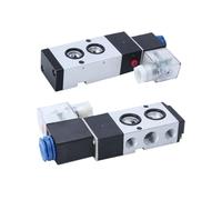 1 pièces 4M210-08 4M310-08 4M410-10 électrovanne électrique pneumatique 2 positions 3 ports vanne de contrôle à cinq voies électromagnétique.(4M310-10 PC10-03)