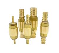 1 pièces 6 mm 8 mm 10 mm 12 mm 14 mm 16 mm 19 mm 25 mm 32 m tuyau cannelé en laiton ressort de levage vertical clapet anti-retour clapet anti-retour unidirectionnel for raccords de conduites d'eau acc