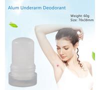 1 Pièces 60g Cristal Déodorant Alun Autocollant Aisselles Anti-Odeurs Anti-Transpirant Pour Hommes Et Femmes