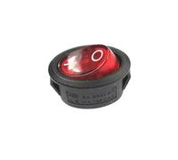 1 pièces 6A 250V interrupteur à bascule ovale rouge avec lumière marche/arrêt 3 pieds bouilloire électrique Type de bateau interrupteur d'alimentation
