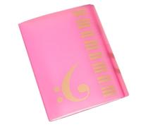 1 pièces A4 dossier d'enseignement de la musique 40 feuilles Piano pour Partitions Piano(Red)