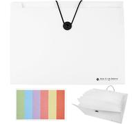 1 Pièces A4 Trieur Documents Extensible,12 Poches Porte Documents,Range Document Bureau,Accordéon Classeur Pochettes Porte-Documents,Pour Rangement Documents(Noir)