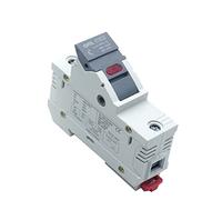 1 pièces AC RT18-63 porte-fusible boîte Base coup rapide céramique 14x51MM 500V RO16 DIN Rail Moun Câblage de protection (Color : Rt18x-63, Size : 16A)