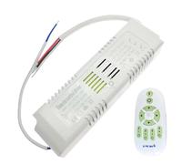1 pièces AC110V-220V 18W-108W-150W sortie 24V 2.4G télécommande LED pilote alimentation for bande LED bicolore gradation changement de couleur(80-108W,AC 110V With Remote)
