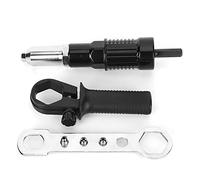 1 pièces Adaptateur de Pistolet à Rivets 1 pièces clé 1 pièces poignée 4 pièces tête de Rivet 3 pièces Clip Adaptateur de Pistolet à Rivet électrique Ensemble pour Adaptateur de Pistolet à Rivets