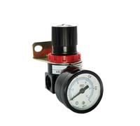 1 pièces AR2000 G1/4 ''vanne de régulateur de surpression de compresseur de contrôle d'air avec jauge de raccord et support(Ar2000 and Pc12-02)
