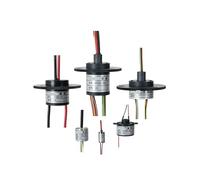 1 pièces bague collectrice électrique miniature rotative à 360 degrés 2A5A signal de courant type chapeau anneau collecteur conducteur circuit(HF -022-24 channel 2.5A)