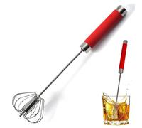 1 Pièces Batteurs à Oeufs en Acier Inoxydable, Fouet à Œufs Semi-Automatique, Fouet à Œufs Semi-Automatique en Acier Inoxydable, Mélangeur à Fouet Manuel, pour Restaurants à Domicile