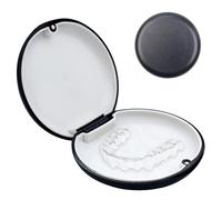 1 Pièces Boite a Dentaire Portable,Boite Appareil Dentaire,Kit Dentaire Boîte De Rangement,pour rangement prothèses(Noir)