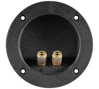 1 Pièces Borne D'Enceinte, 2 Broches Rond 105 MM Connecteurs Plaqués Or