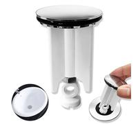 1 Pièces Bouchon d'évier Universel, Couvercle d'évier,Bonde réglable Blanc, Universel évier,Bouchon de Lavabo Réglable, Bonde Lavabo, Convient pour Salle de Bain, WC et évier de Cuisine(40mm,Blanc)