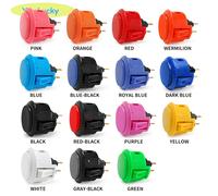1 pièces bouton sanwa d'origine OBSF 30 obsf24 bouton poussoir d'arcade 24mm 30mm commutateur Nintendo MAME framboise pi boutons de remplacement 30mm Royal blue