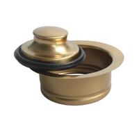 1 pièces bride d'élimination des déchets d'évier et bouchon processeur de déchets alimentaires égouttoir évier kit de broyeur d'ordures (or brossé)