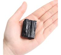 1 Pièces Brute de pierre naturelle de Tourmaline Noire, 50-70 grammes pierre brute de Tourmaline Noire à utiliser comme pierre d'eau, pierre de guérison Reiki, pierre de chance ou décoration