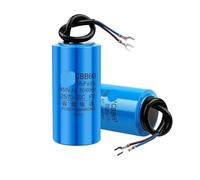 1 pièces CBB60 condensateur de fonctionnement du moteur 450V AC condensateurs de démarrage 345681012141516182025303540457080100UF for Machine à laver(55UF Blue)