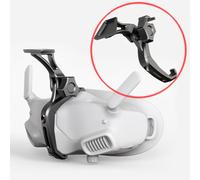 1 pièces contrôleur de vol lunettes numériques support de casque tactique support CNC pour lunettes DJI 2 accessoires de Drone FPV Standard black