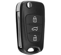 1 Pièces Coques de Clé de Voiture,Coque cle pour Voiture de Remplacement Hyundai,avec 3 Boutons,Kia Utilisation,pour Hyundai Kia k2,k3,k4,k5，Kia Forte,Kia Cerato