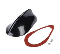 1 pièces Couverture d'antenne Universelle d'aileron de Requin Avant Signal aérien Toit pour Voiture SUV Camion Tout-Terrain matériau ABS avec Base adhésive Noir Perle