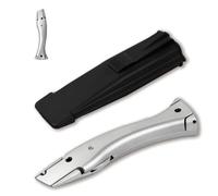 1 Pièces Cutter Professionnel Pliant Couteau, Cutter à Tapis Idéal Pas de Set Lame + Couteau