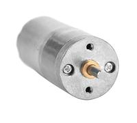 1 Pièces DC 12 V Moteur à Engrenages, 25GA-370 25 Mm de Diamètre Boîte de Vitesses Moteur à Engrenages en Métal à Basse Vitesse pour Serrure électronique(12V 30RPM)