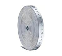 1 pièces de cerclage en métal galvanisé de 15m x 18mm avec trous pré-perforés-Support de tuyau robuste et bande de traitement de feuille