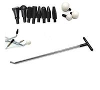 1 pièces de tiges de débosselage avec tête de poinçon Outils de réparation de grêle Kit de débosselage sans Peinture Kit de débosselage de carrosserie de Voiture