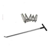1 pièces de tiges de débosselage avec tête de poinçon Outils de réparation de grêle Kit de débosselage sans peinture Kit de débosselage de carrosserie de voiture