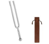 1 Pièces Diapason, Diapason musique, Diapason therapeutique, Diapason Pour Piano, Diapason en Acier Inoxydable A440 Hz, Livré avec une poche à cordon en polaire, Pour violon, accordeur de guitare