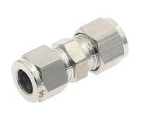 1 Pièces Double Virole Tube Droit Compression Raccord Coupleur 3~12mm OD 304 Connecteur De Tuyau En Acier Inoxydable (Size : 12mm)