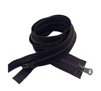 1 pièces doubles fermetures à glissière, 5#80cm, 90cm, 100cm en résine plastique, curseurs de vêtements colorés, sacs, matériel couture Pour couture, artisanat(Coffee,100cm)