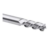 1 PIÈCES En Aluminium Cuivre 3 Flûtes De Coupe 75L 100L 150L HRC55 CNC Routeur En Acier Au Tungstène Spirale Fraise Fraise En Bout(6.0X30XD6X100L)