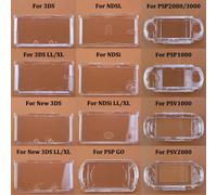 1 pièces en plastique clair cristal coque rigide housse pour 3DS nouveau 3DS XL LL pour NDS Lite NDSL NDSi XL LL pour GBA SP PSP PSV 1000 2000 For New 3DS XL LL