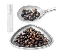 1 pièces Ensemble de tasses doseuses de grains de café,Tasse Doseuse Grains Café,Acier Inoxydable plateau de grain de café,Style Vintage avec flacon pulvérisateur et cuillère pour les amateurs de café