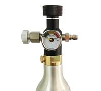 1 pièces étincelles soudeuse eau fabricant cylindre réservoir Station de remplissage bouteille CO2 recharge adaptateur connecteur W21.8-14 ou G3/4 ou CGA320(G3-4 with Gauge)