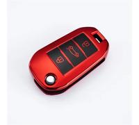 1 Pièces Etui Clés De Voiture Sac Coque Fob pour Peugeot 2008 3008 4008 307 208 308 408 508 pour Citroen C4 C4L pour Cactus C3 C6 C8(Red)