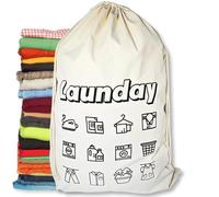 1 Pièces Extra-Large Sac Linge Sale avec Cordon de Serrage,70x90cm(28x36IN)75L,Sac Linge Sale Voyage,Panier a Linge Pliable