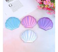 1 Pièces Filles 2-Face Poche Cosmétiques Miroir Portable Maquillage Miroir Coquille Pu Cuir 1:2 Loupe Maquillage Miroirs