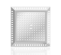 1 Pièces Filtre pour bonde de Douche, Filtre Douche en Acier Inoxydable, Filtre a Cheveux Baignoire, Douche Drain Attrape-Cheveux, pour Salle de Bain Cuisine Baignoire (12.2 X 12.2cm - Argent).