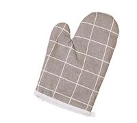 1 Pièces Gants De Cuisson De Cuisine Gants De Four À Micro-ondes Gants Résistants Aux Hautes Températures Et Isolés Gants De Four Résistant À La Chaleur Glo(Gray grid 1pcs)