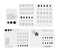 1 Pieces Gel De Silice Vernis À Ongles Plaque De Remplissage Manucure Table Ongles Forme Conseils Silicone Mat Nail Art Couleur Affichage Ongles Accessoires