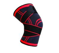 1 Pièces Genouillères Bretelles Sport Soutien Genouillère Hommes Femmes Pour L'arthrite Articulations Protecteur Fitness Compression Manchon -1 Piece Rouge-S
