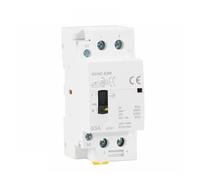 1 pièces GYHC 2P 63A 2NO ou 2NC contacteur ca modulaire domestique sur Rail DIN AC220V 230V commande manuelle(2P 63A 2NC 220V)