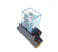 1 pièces HH62P HHC68A-2Z électronique Micro Mini relais électromagnétique 10A 8PIN bobine DPDT avec socle de prise DC12V 24V AC110 220V(DC 12V)