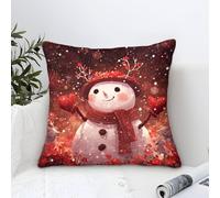 1 Pièces Housse De Coussin De Noel 40x40cm, Decoration De Noel Interieur Chic, Coussins Decoratifs pour Canapes, Decoration De Noël Maison Salon Chambre Lit