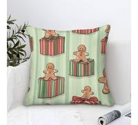 1 Pièces Housse De Coussin De Noel 45x45cm, Decoration De Noel Interieur Chic, Coussins Decoratifs pour Canapes, Decoration De Noël Maison Salon Chambre Lit