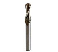 1 pièces HSS fraise à bout sphérique 2 cannelures 4 cannelures avec rayon de tige droite 0.5 à R16 fraise CNC outil d'usinage des métaux(2F,R10xD20x104)